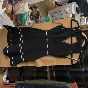 Herve ledger ca black mathilde dress